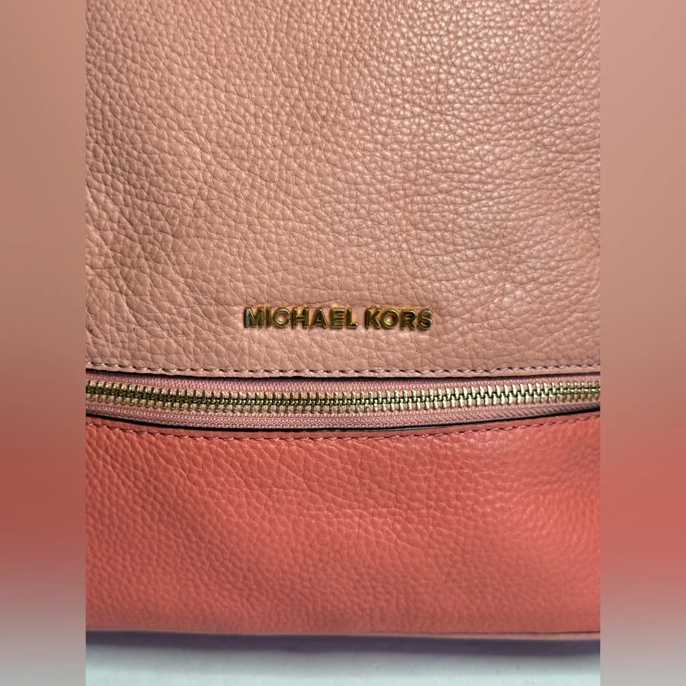 Michael Kors Adina Leather Backpack Grapefruit Color